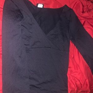Black nice crop top looking shirt